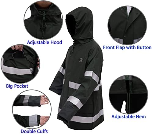 RainRiderWeather-Resistant Mens waterproof rain jacket