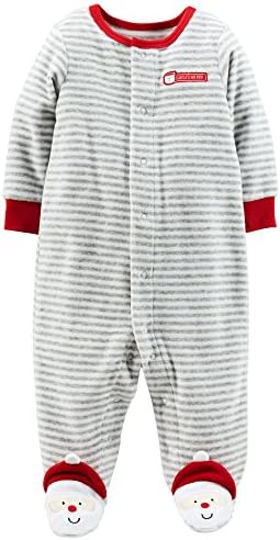 Carters Christmas Sleep N Play Footie Baby - Santa-Newborn