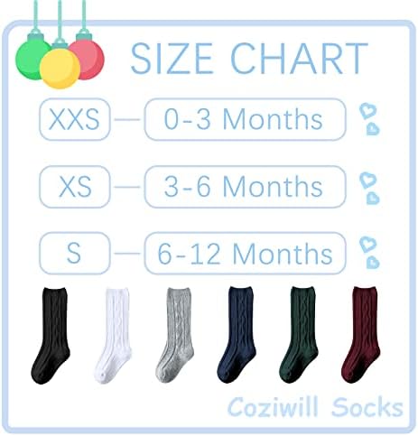 Coziwill Newborn Knee High Socks
