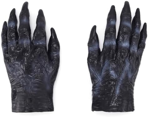 Halloween Costume Gloves for Adults - Flexible PVC Trick or Treat Trick