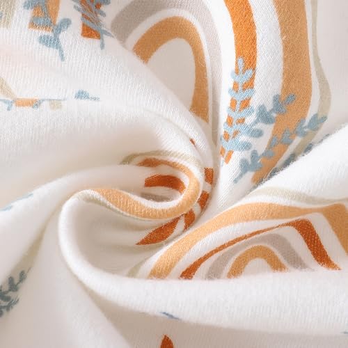 ROMPERINBOX Baby Hoodie for Boy Girl - 0-24 Months Rainbow Print