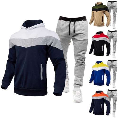 Cambkatl Mens Tracksuit Set Warm Comfortable for Any Season