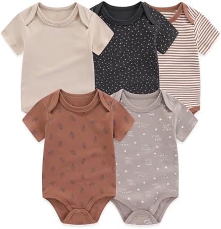 JELYLOVE 20 Pack Unisex Baby Bodysuits Set