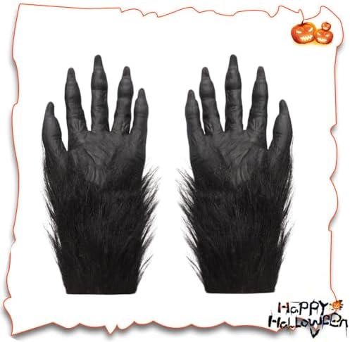 XGOPTS Werewolf Halloween Gloves Costume