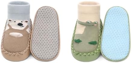 BEHELE Non-Slip Toddler Socks Shoes