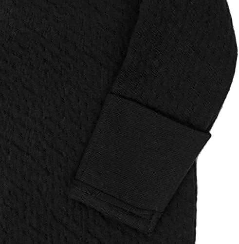 Organic Cotton Matelasse Kimono Coverall Black