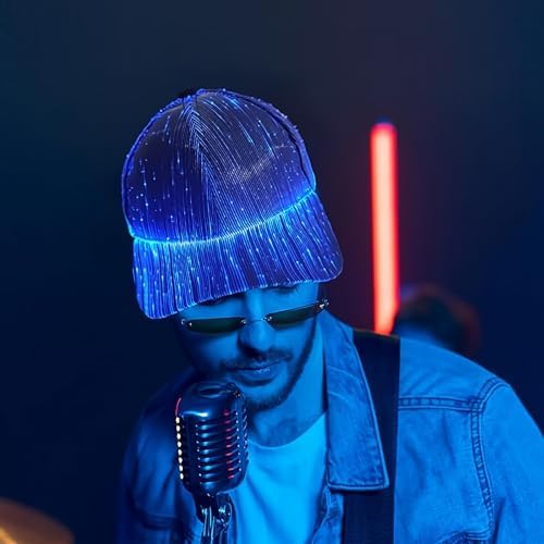 Light Up LED Baseball Cap - Glow-in-the-Dark Party Hat