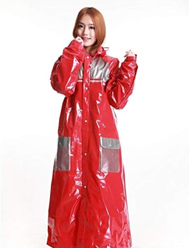 SVNH Foldable raincoat for Men Women Travel Camping Red