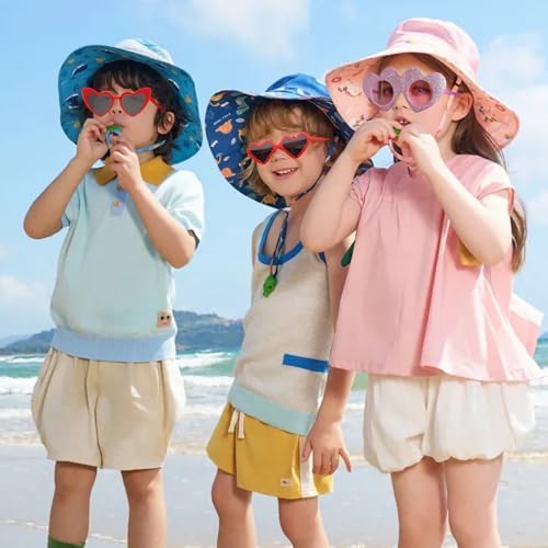 YKYOBFA Heart Sunglasses Set - 6 Pieces