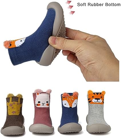 Chaoslook Baby Sock Shoes - Soft Non-Slip Rubber Sole Toddler Slipper