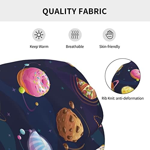 Delicious Food Planet Kids Novelty Winter Hat 7-12 Year Skull Beanie