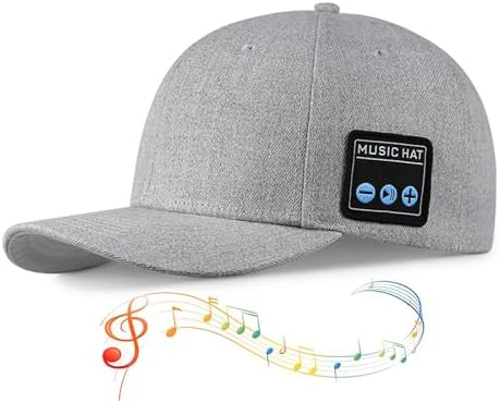 Generic Amber Wireless Bluetooth Speaker Baseball Cap for Outdoor Sports
