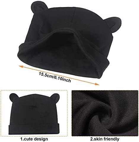 4 Piece Newborn Baby Hat and Mittens Set 0-6 Months