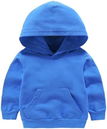 Comfortable solid long sleeve hoodie for kids