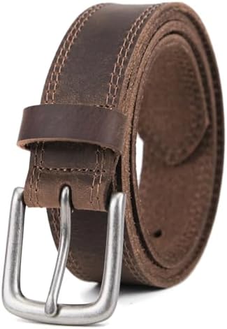 VATAN Mens Genuine Leather Everyday Jean Belt with Gift Box