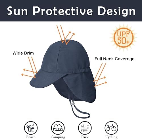 2 Pack Baby Sun Hats UPF 50 - Protect Your Toddler From The Sun