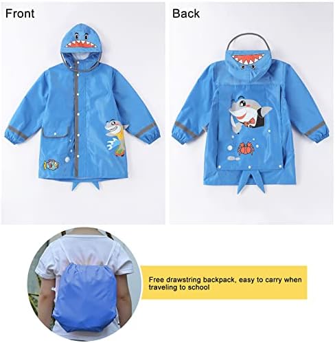 HovkibKids Eco-Friendly Waterproof Rain Jacket for Girls Boys