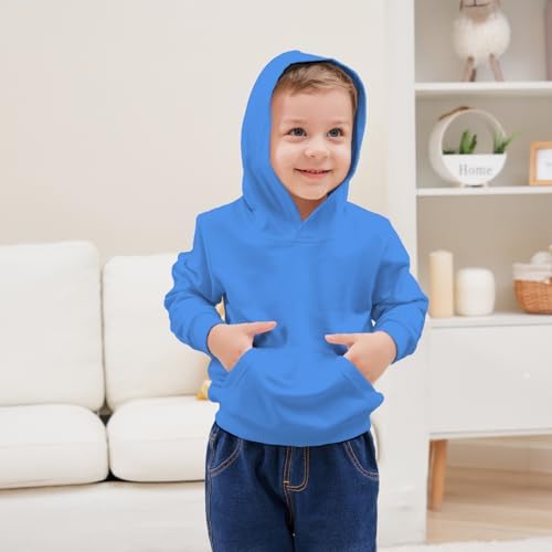 Comfortable solid long sleeve hoodie for kids