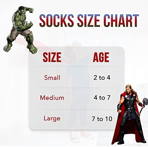 Marvel Legends Superhero Boys Socks 10-Pack 1