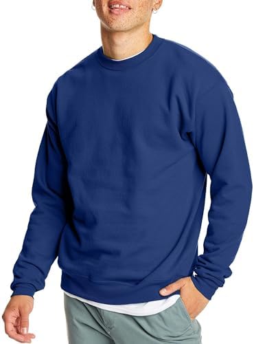 Hanes Mens EcoSmart Fleece Pullover Crewneck Sweatshirt 1 or 2 Pack