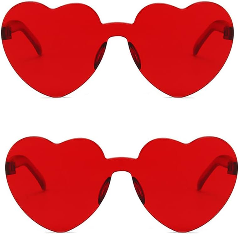 Hosfairy Heart-Shaped Sunglasses