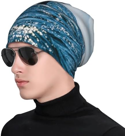 Unisex Knit Beanie Hat with Cuff - Windproof Winter Cap for Men Women