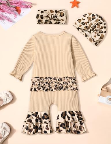 Snug Soft Baby Girl One-Piece Ruffle Romper for Newborns Infants