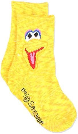 Sesame Street Elmo Boys Girls Multi Pack Crew Socks with Grippers 1