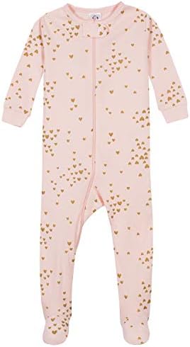 Gerber Baby Girls 2-Pack Footed Pajamas - Snug Safe