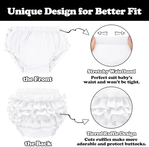 Sarfel Diaper Covers for Girls Cotton Bloomers