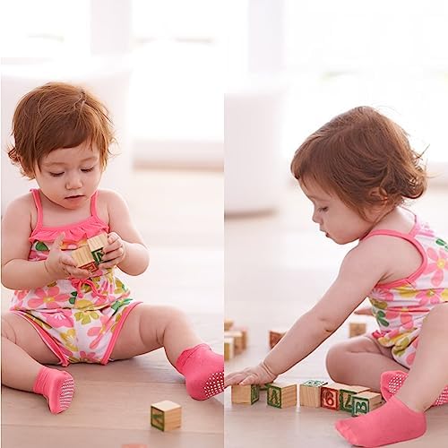 SkiBeaut Toddler Non-Slip Socks - Anti-Slip Easy to Wear