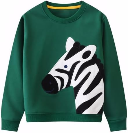 Popshion Boys Monster Truck Dinosaur Sweatshirt