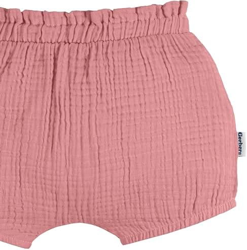 Gerber Baby Girls 3-Pack Bubble Shorts 3-24M