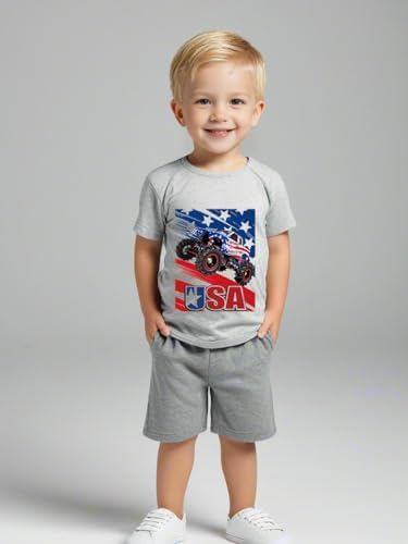 4th of July Boys Patriotic Outfit Set