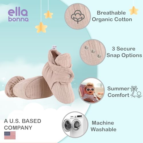 Ella Bonna Organic Cotton Toddler Booties