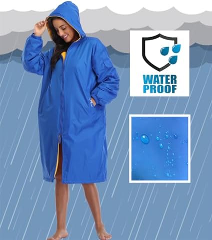Adoretex Unisex Swim Parka Warm Water-Resistant for Swimming More