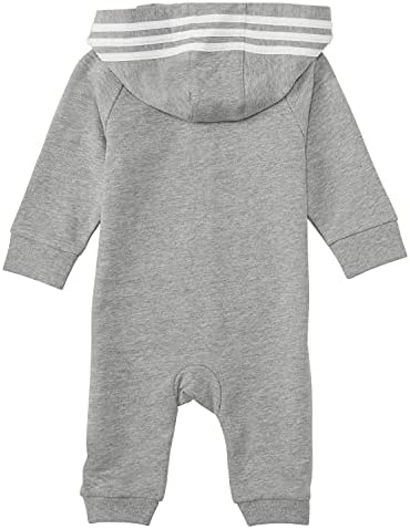 Adidas Baby boys Long Sleeve Zip Front Hooded Coverall