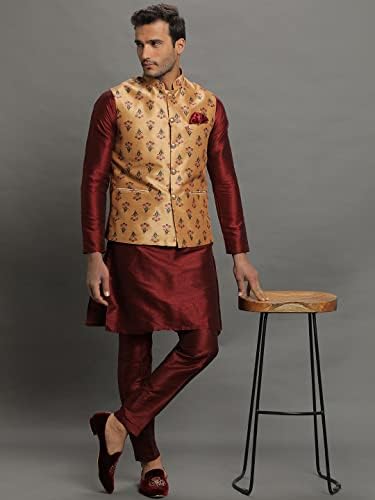 Elina Fashion Mens Kurta Pajama Nehru Jacket Set
