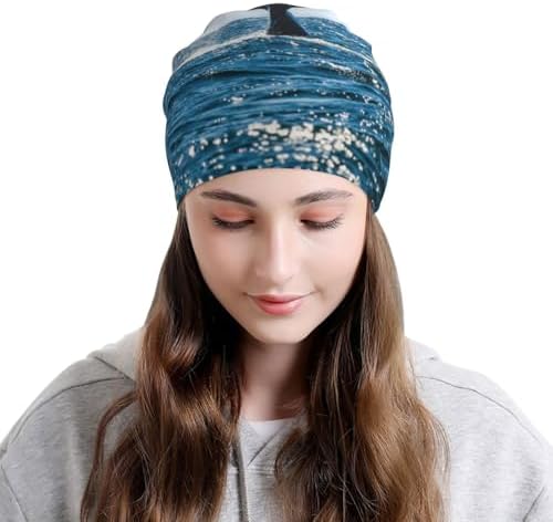 Unisex Knit Beanie Hat with Cuff - Windproof Winter Cap for Men Women