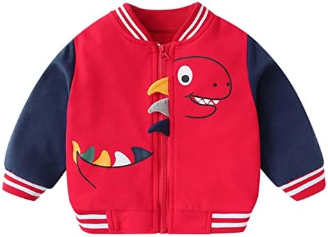 Dinosaur Pattern Toddler Boys Winter Coat Soft Padding Genshin-Inspired Fun