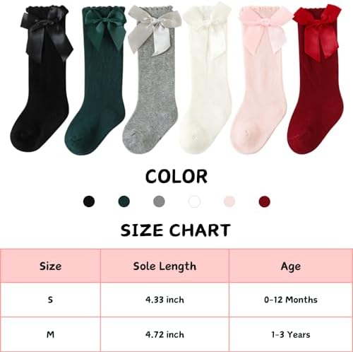 Dynamic Style Baby Girl Knee High Socks