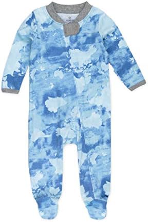 HonestBaby Sleep Play Footed Pajama Sufflers for Baby Boys
