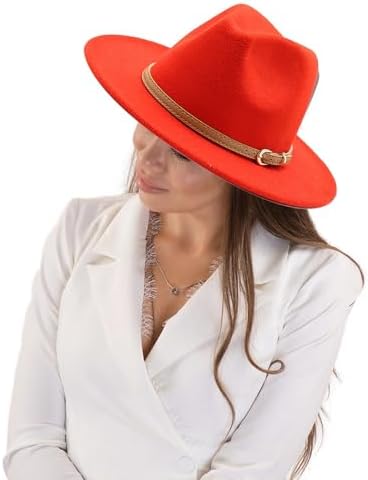 Premium Retro Fedoras for Women - Wide Brim Summer Protection Comfort