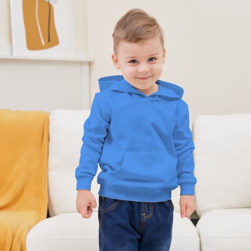 Comfortable solid long sleeve hoodie for kids
