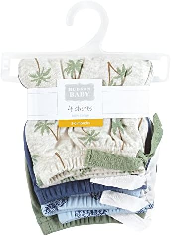 Stylish 4-Pack of Cotton Baby Shorts