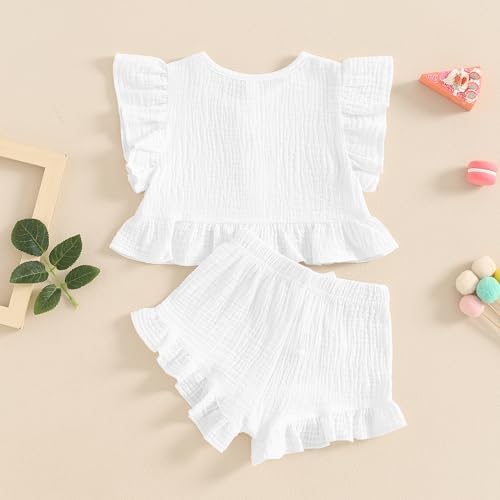Summer Cute Toddler Ruffle Sleeveless Target Set