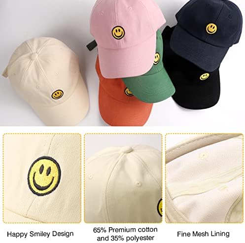 Smiley Face Kids Baseball Cap