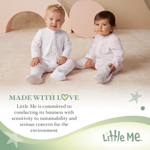 Little Me Baby Nightgown Hat Set - Soft Cotton for Newborns