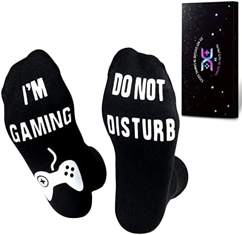 Do Not Disturb Gaming Socks - Hilarious Gift for Teenage Boys and Men