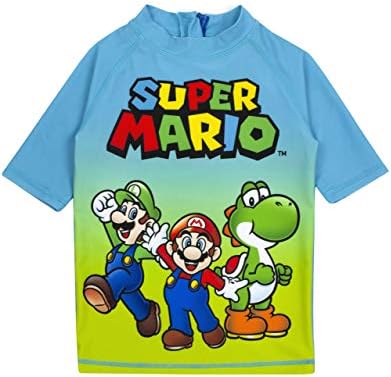 Two-Piece Boys Super Mario swimsuit UV50